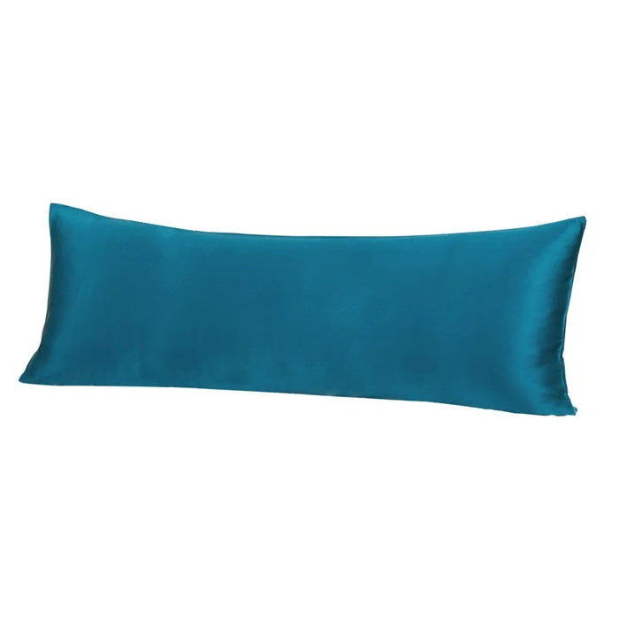 100% Pure Mullberry Silk Long Pillowcase with Hidden Zipper Soft Silk Zipper Pillow Case Cover for Bedding High Quality 3 Sizes