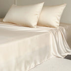 1PC Mulberry Silk Flat Sheet Luxury Smooth Bed Sheets Top Sheet Single Double King Queen Size Couple Bed Linen Soft Bedspreads
