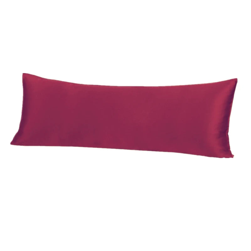 100% Pure Mullberry Silk Long Pillowcase with Hidden Zipper Soft Silk Zipper Pillow Case Cover for Bedding High Quality 3 Sizes