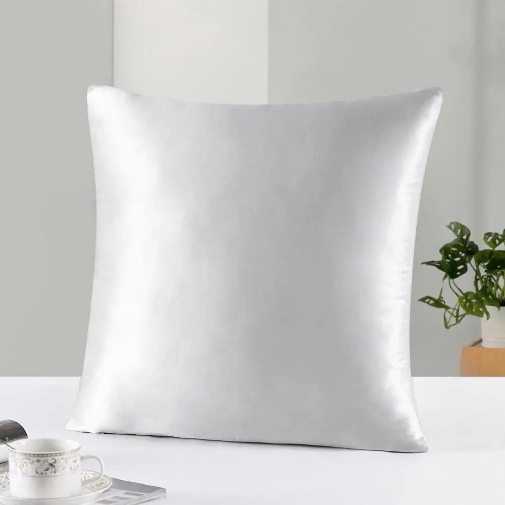 22 Momme 100% Silk Cushion Cover Decorative Pillows 45x45cm 70x70cm Pillow Case Home Decoration Funda Cojin For Living Room