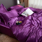 100% Pure Silk Bedding Sets High End Quilt Bed Cover Set Duvet Cover Bedsheet Pillowcases 4pcs Natural Luxury Bedcloth Sets