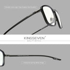 KINGSEVEN Blue Light Blocking Glasses Fashion Men Women Square Glasses Casual Work Computer Protective Anti-Blue Ray Eyewear