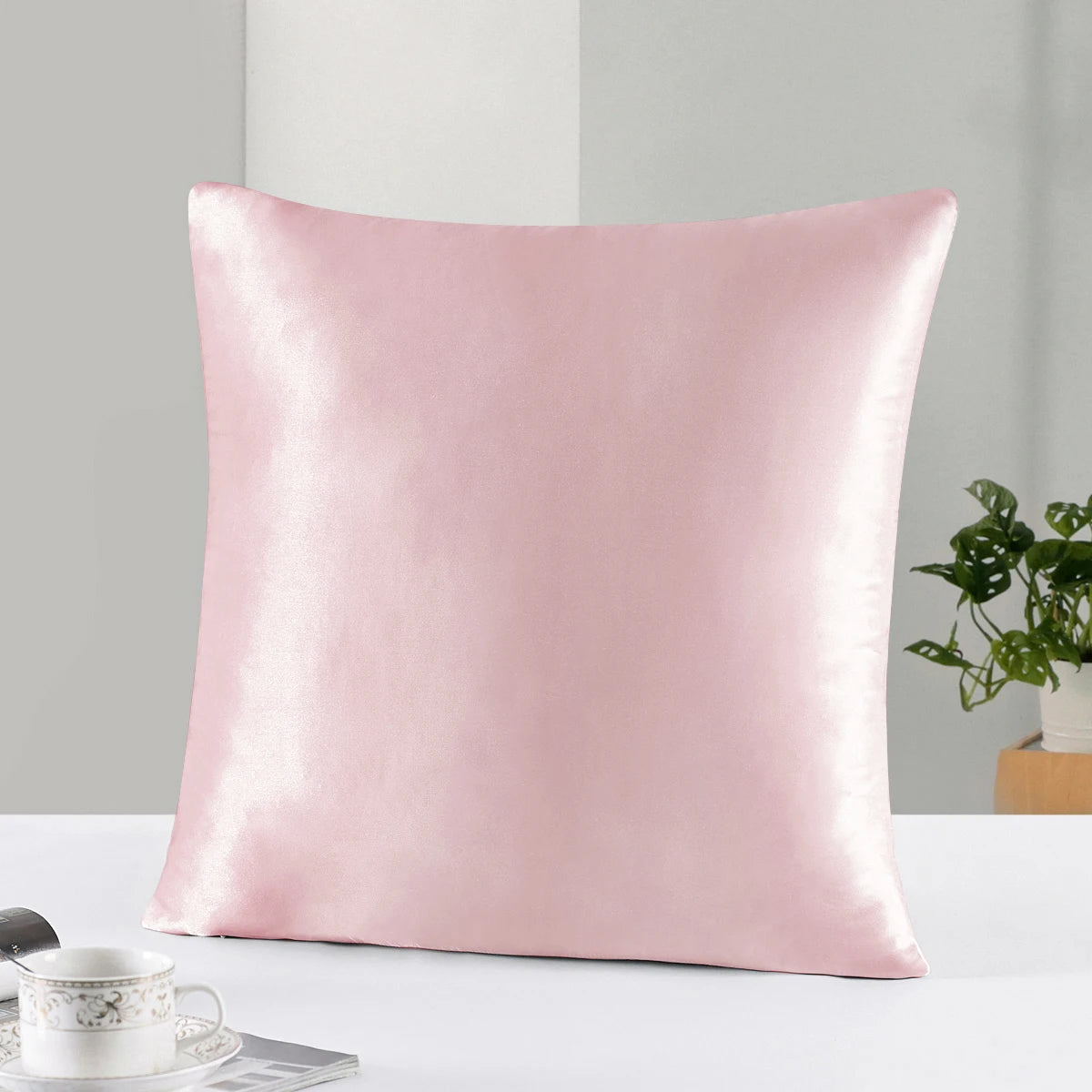 22 Momme 100% Silk Cushion Cover Decorative Pillows 45x45cm 70x70cm Pillow Case Home Decoration Funda Cojin For Living Room