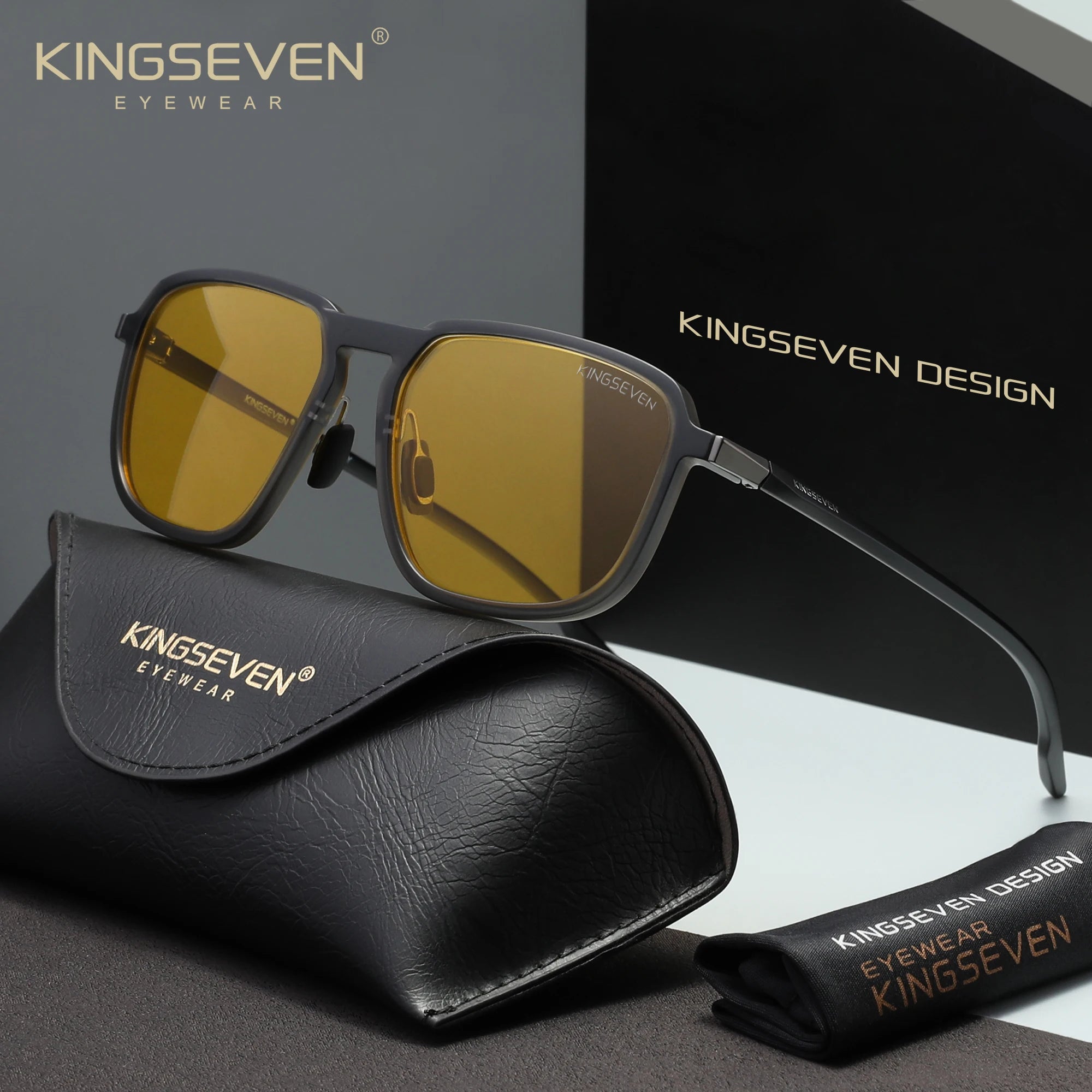 KINGSEVEN Blue Light Blocking Glasses Fashion Men Women Square Glasses Casual Work Computer Protective Anti-Blue Ray Eyewear