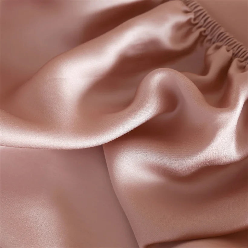 Luxury 100% Mulberry Silk Flat Sheet Only Natural Silk Bed Sheet Smooth Top Sheets Single Double King Queen Bedding Bed Linen