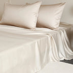 1PC Mulberry Silk Flat Sheet Luxury Smooth Bed Sheets Top Sheet Single Double King Queen Size Couple Bed Linen Soft Bedspreads