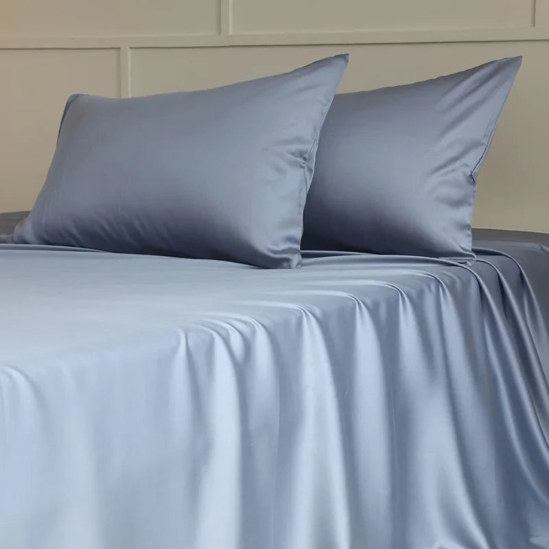 1PC Mulberry Silk Flat Sheet Luxury Smooth Bed Sheets Top Sheet Single Double King Queen Size Couple Bed Linen Soft Bedspreads